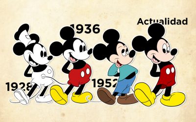 Evolución de Mickey Mouse (94º aniversario)
