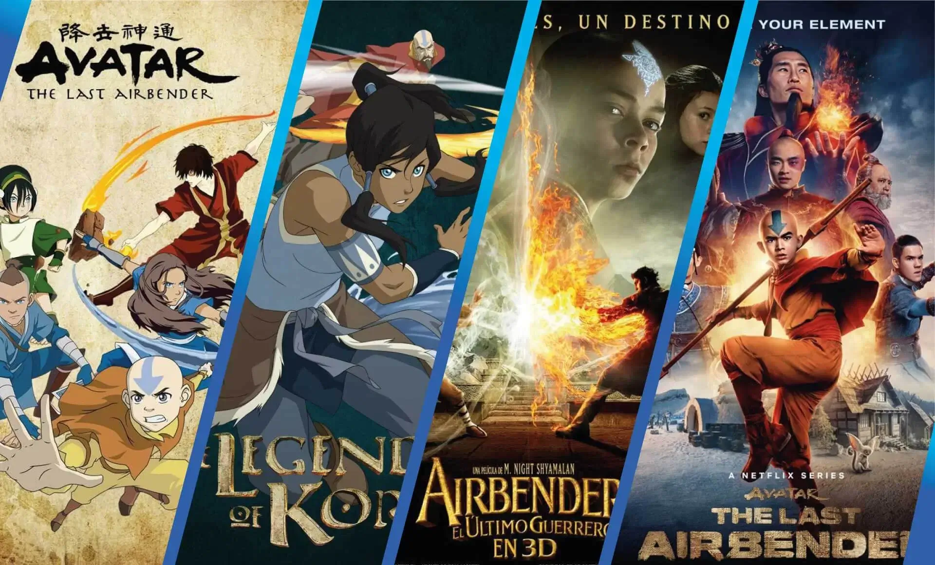 Películas y series de Avatar: La leyenda de Aang