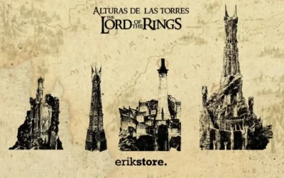 ¿Cuál es la altura real de las torres de El Señor de los Anillos?