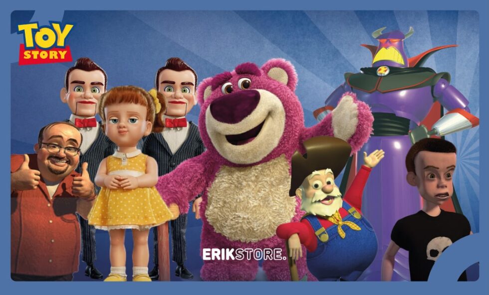 Los villanos y personajes malvados de las películas de Toy Story